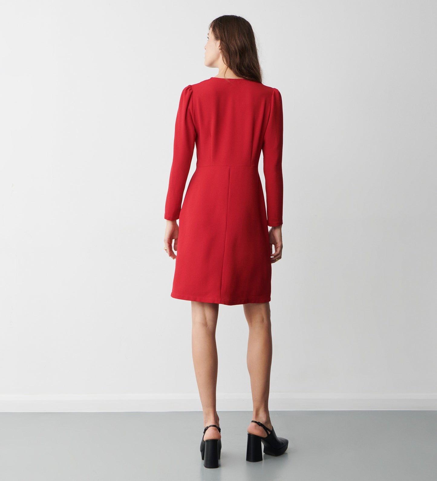 Tally Red Knee Length Dress