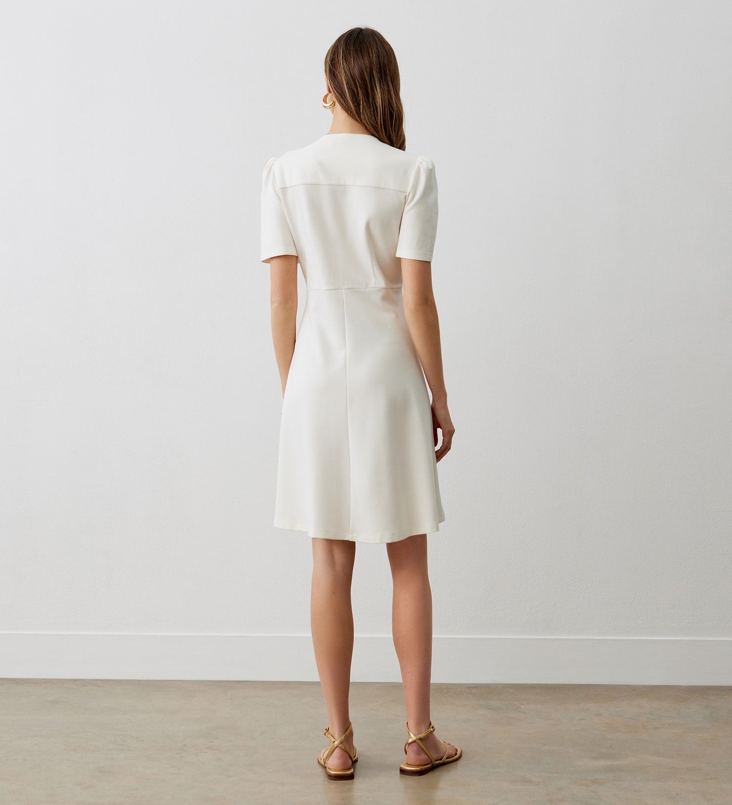 Paloma Ivory Ponte Jersey Dress