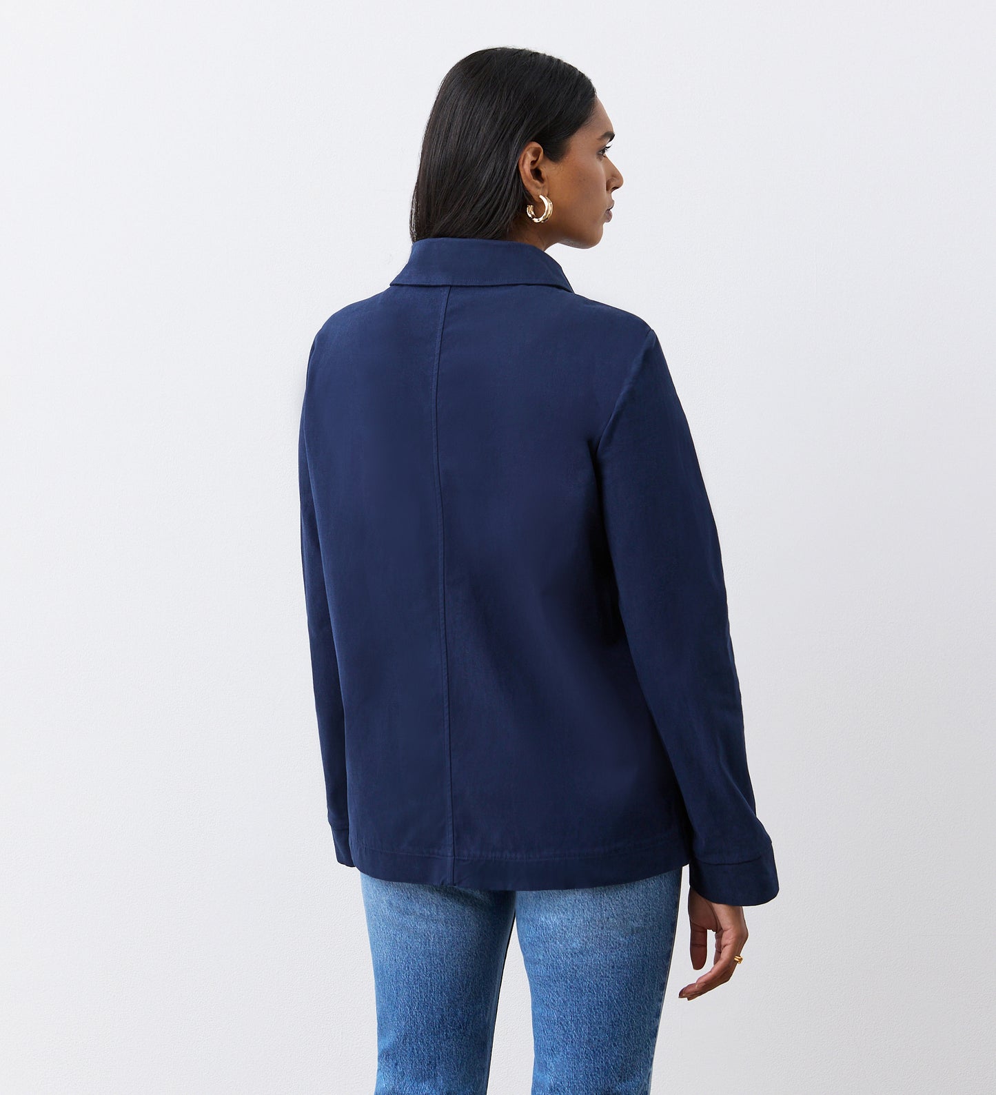 Grayson Navy Cotton Jacket