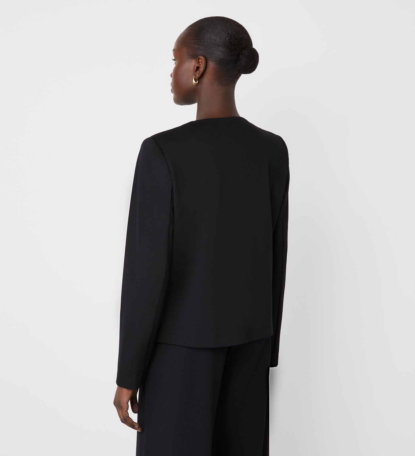 Imogen Black Ponte Jersey Jacket
