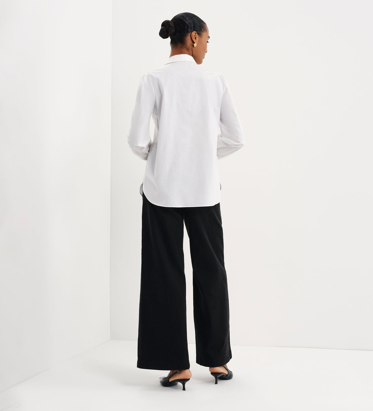 Mimi White Cotton Rich Shirt