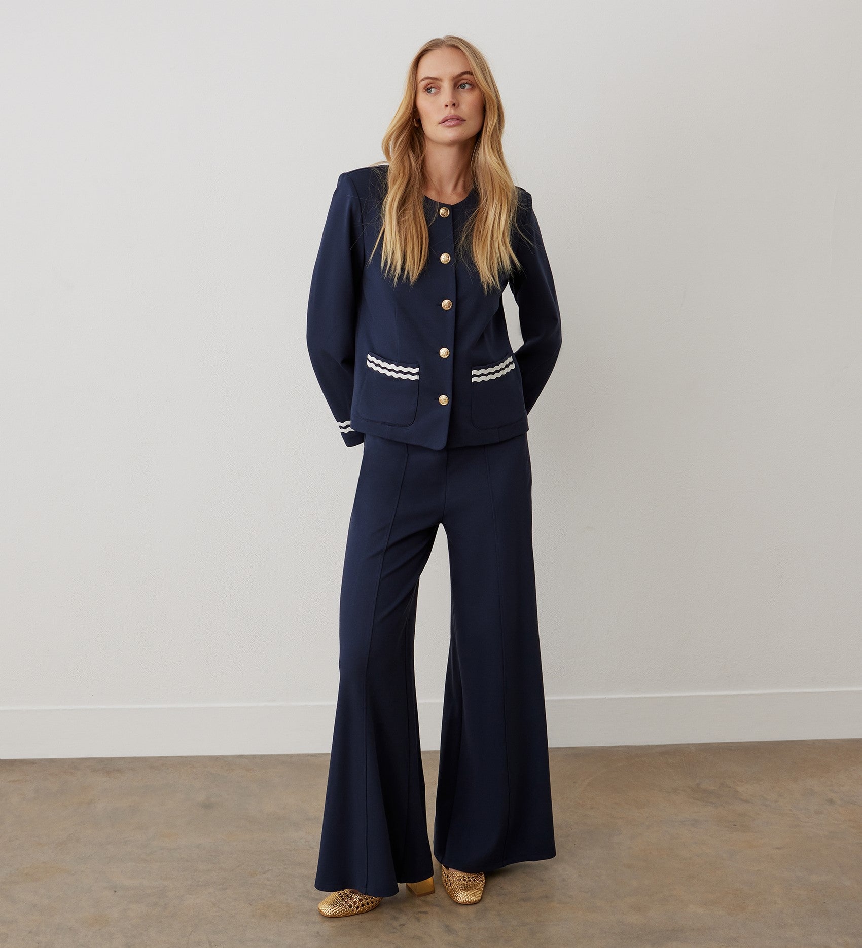 apolina Mila Jersey Trouser Jersey Trousers - Olive Mabel 체크앤도트