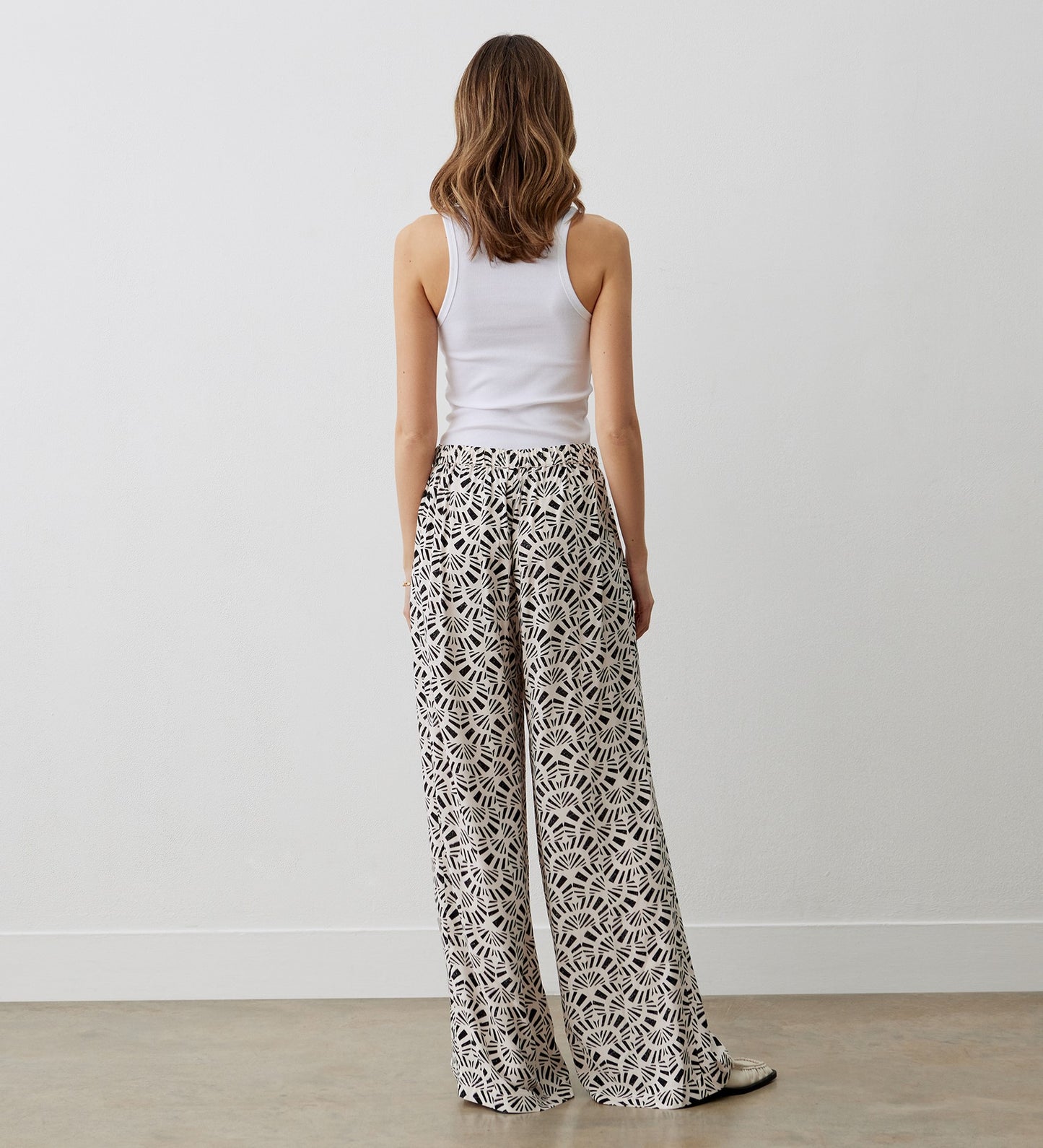 Nat Ivory Tile Trousers