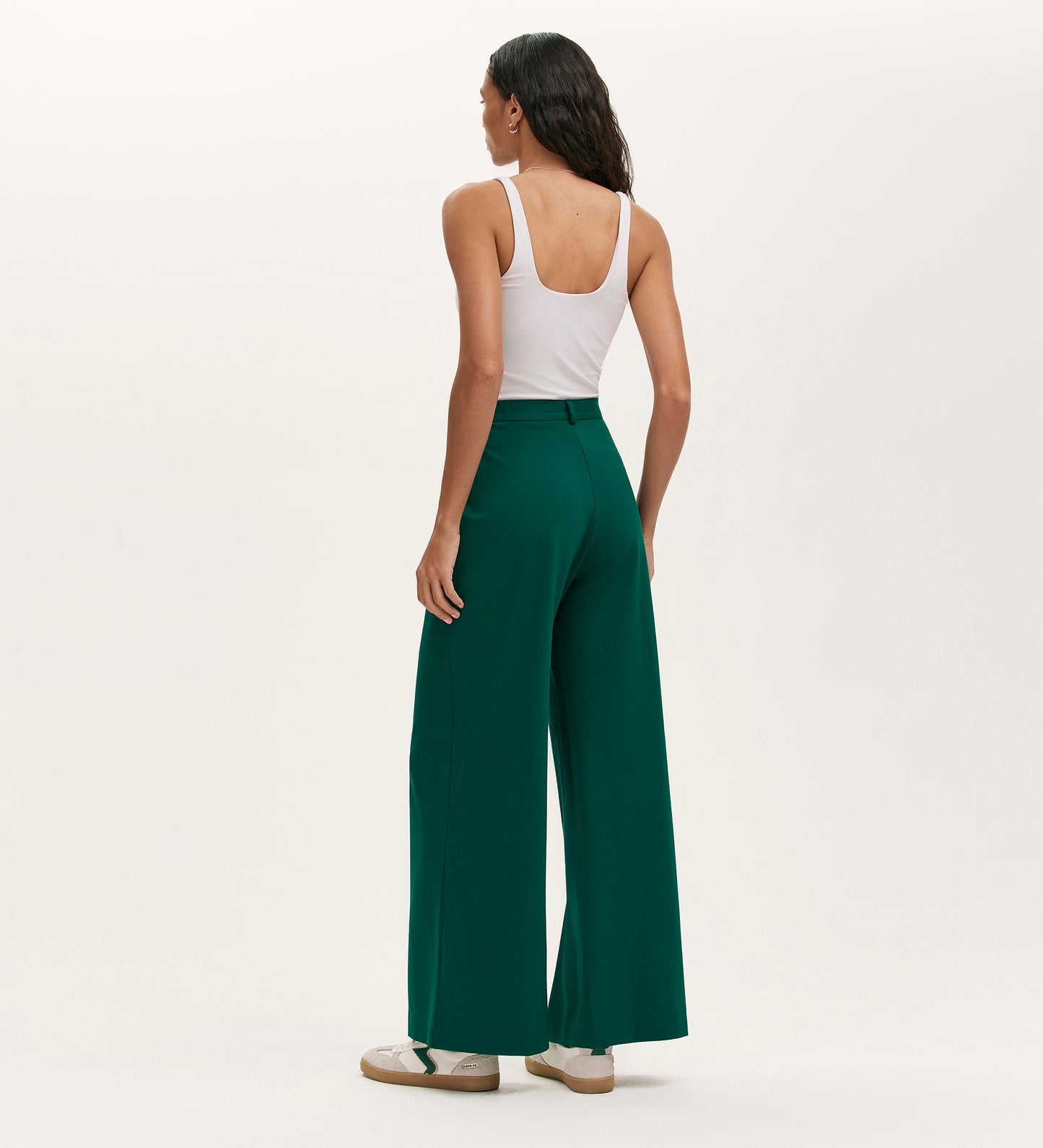 Marissa Bottle Green Wide Leg Trousers
