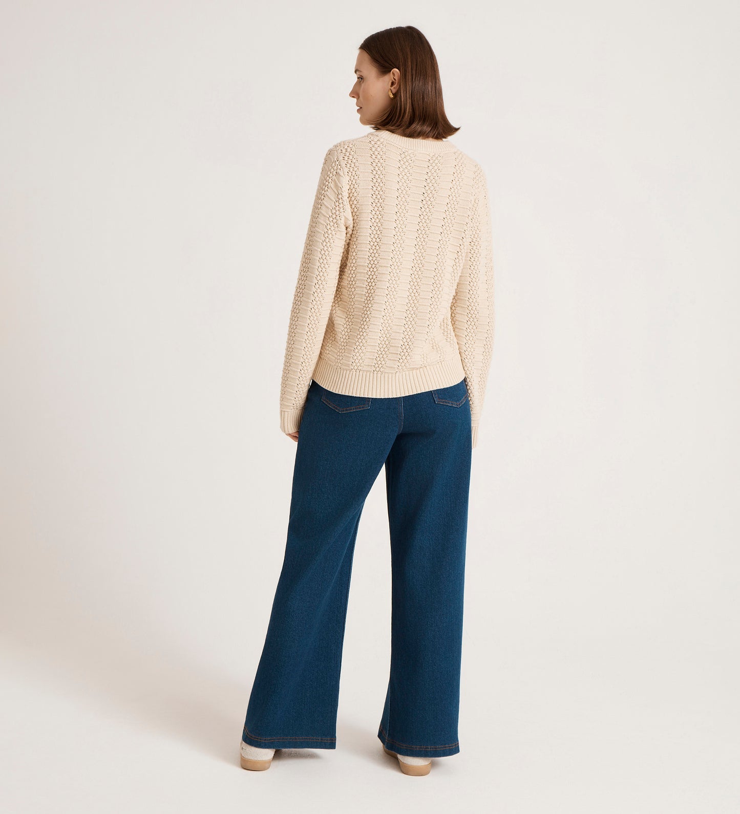 Nova Oatmeal Knitted Jumper