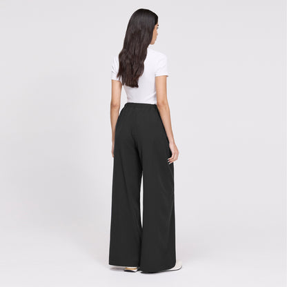 Apollo Black Wide Leg Tailored Trousers