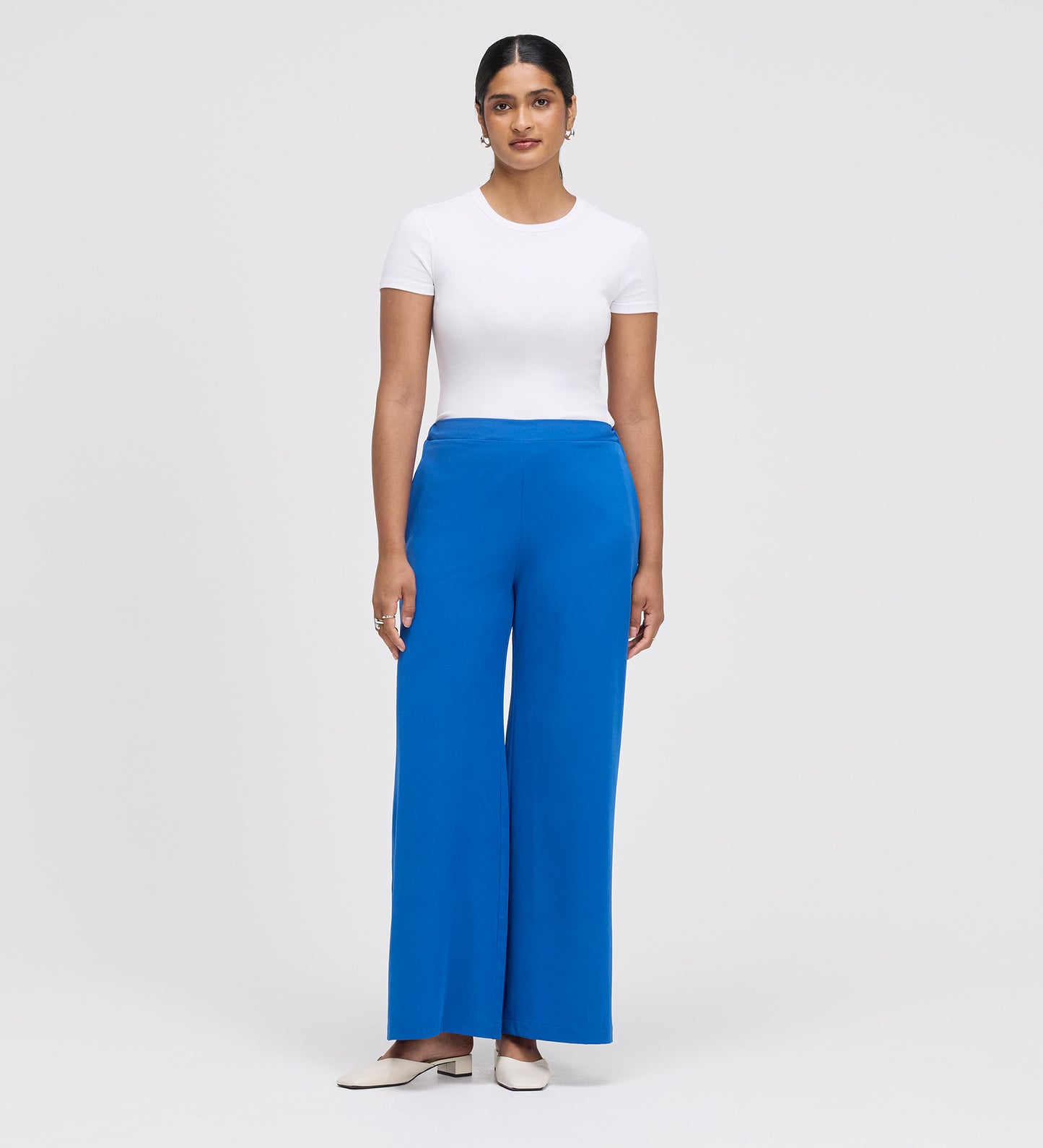 Apollo Cobalt Wide Leg Tailored Trousers