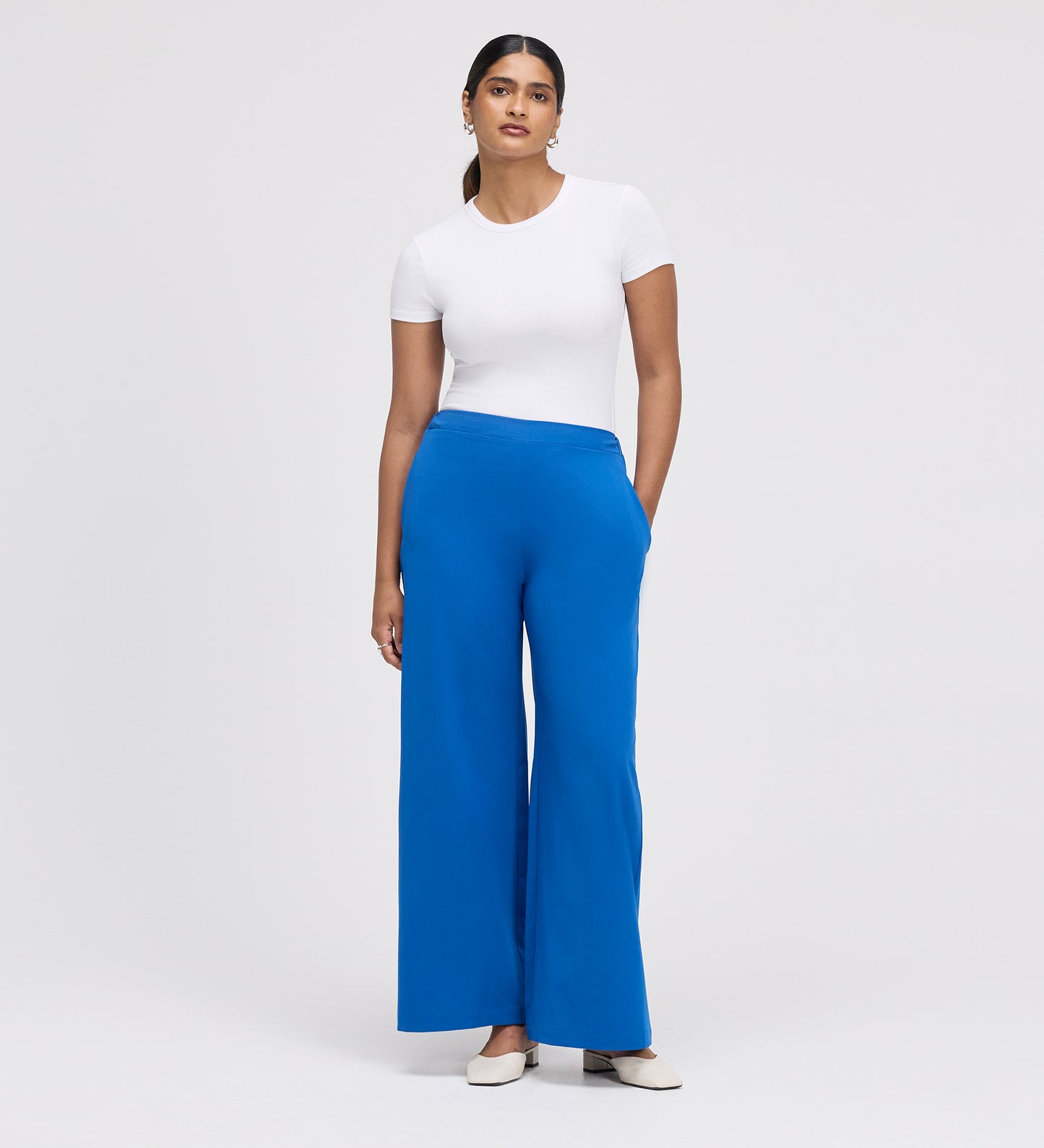 Apollo Cobalt Wide Leg Tailored Trousers