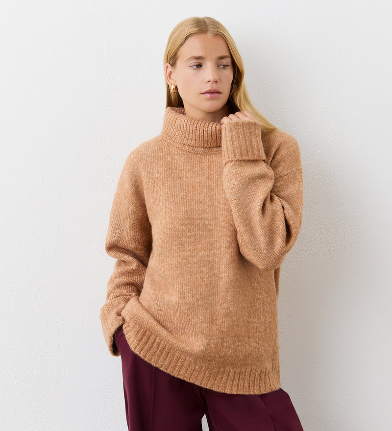 Arabella Ombre Knitted Roll Neck Jumper