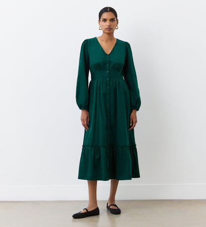 Arizona Bottle Green Corduroy Midi Dress Finery London Arizona Bottle Green Corduroy Midi Dress Finery London