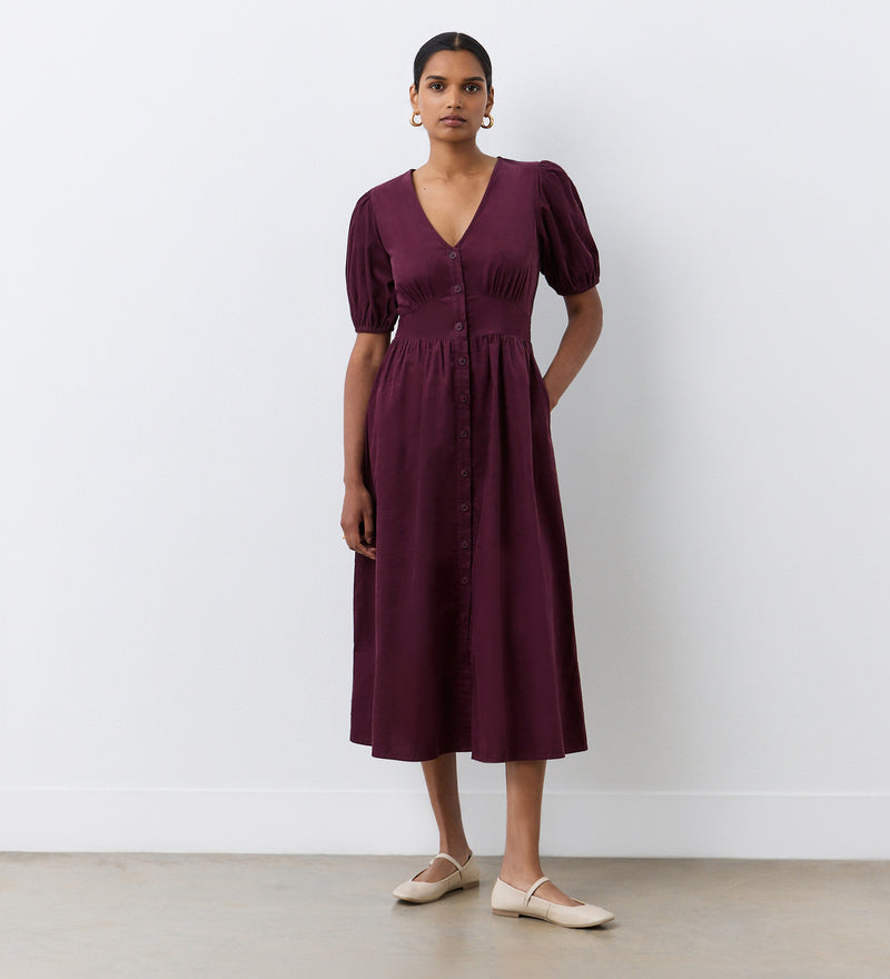 Arlow Corduroy Midi Dress