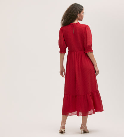 Amelia Red Chiffon Dress Finery London Amelia Red Chiffon Dress Finery London
