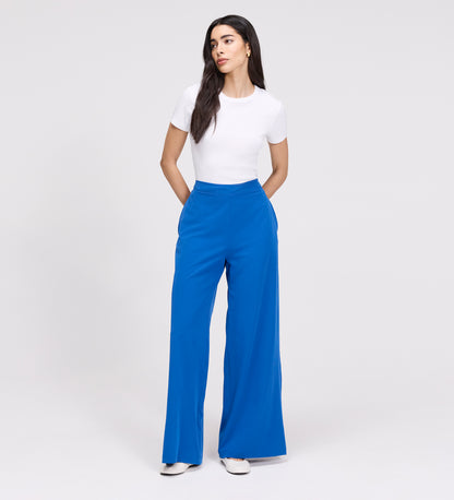 Apollo Cobalt Wide Leg Tailored Trousers