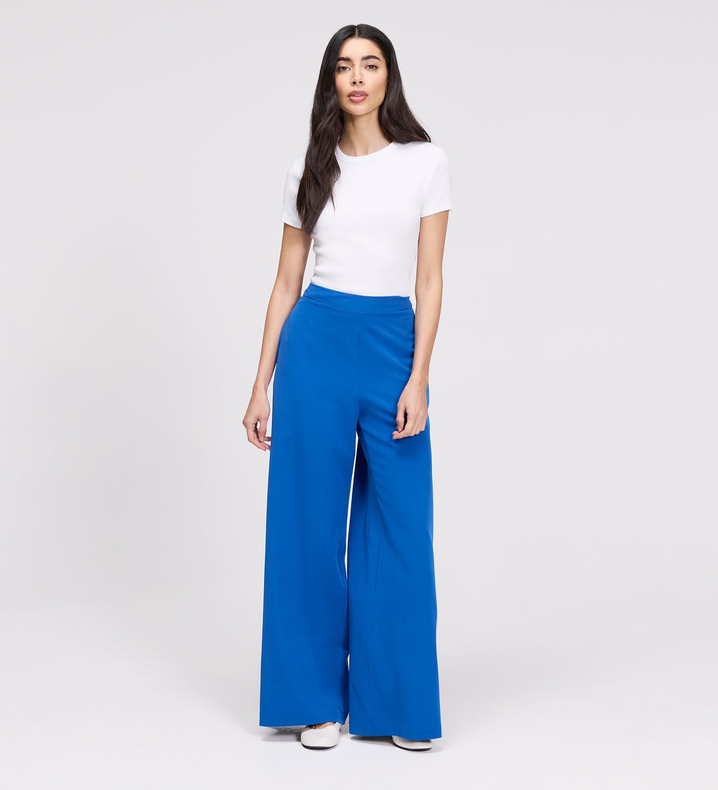Apollo Cobalt Wide Leg Tailored Trousers