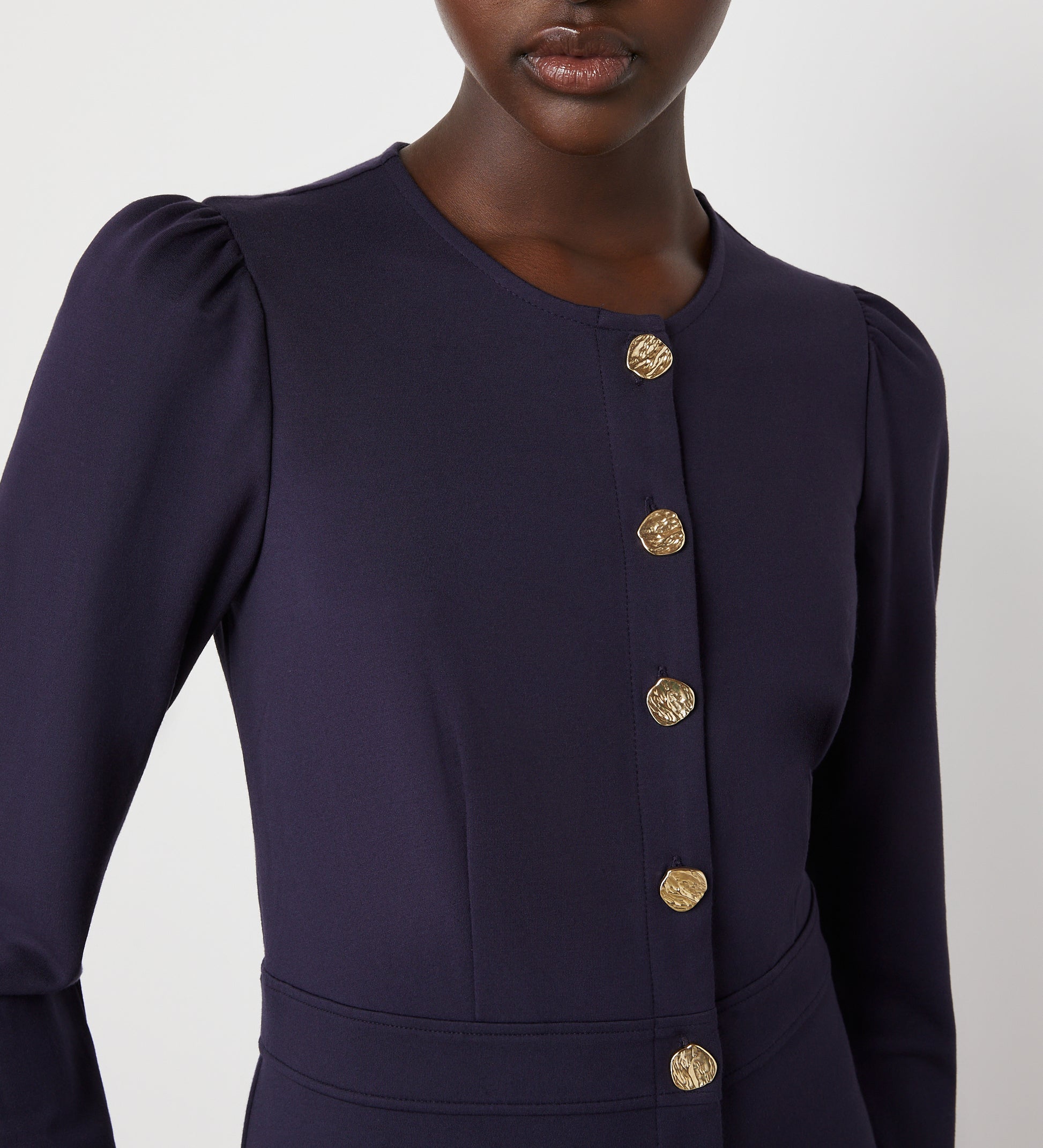 Blake Navy Ponte Jersey Midi Dress Finery London Blake Navy Ponte Jersey Midi Dress Finery London