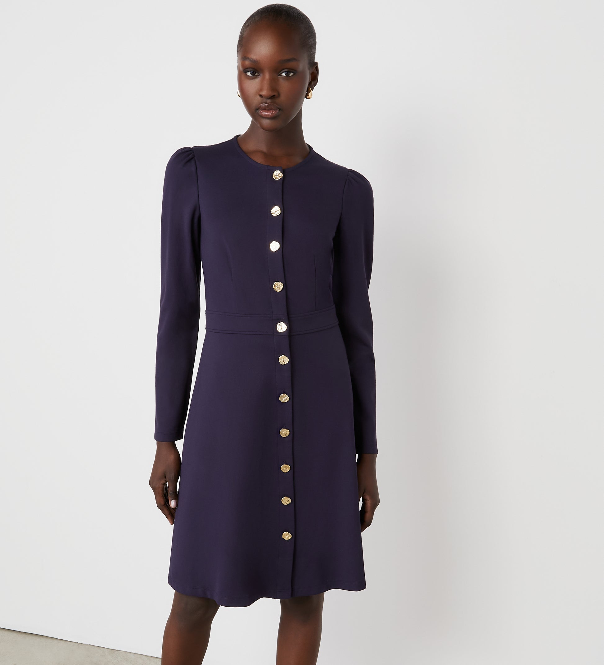 Blake Navy Ponte Jersey Midi Dress Finery London Blake Navy Ponte Jersey Midi Dress Finery London