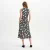 Beatrice Black Ditsy Sleeveless Midi Shirt Dress