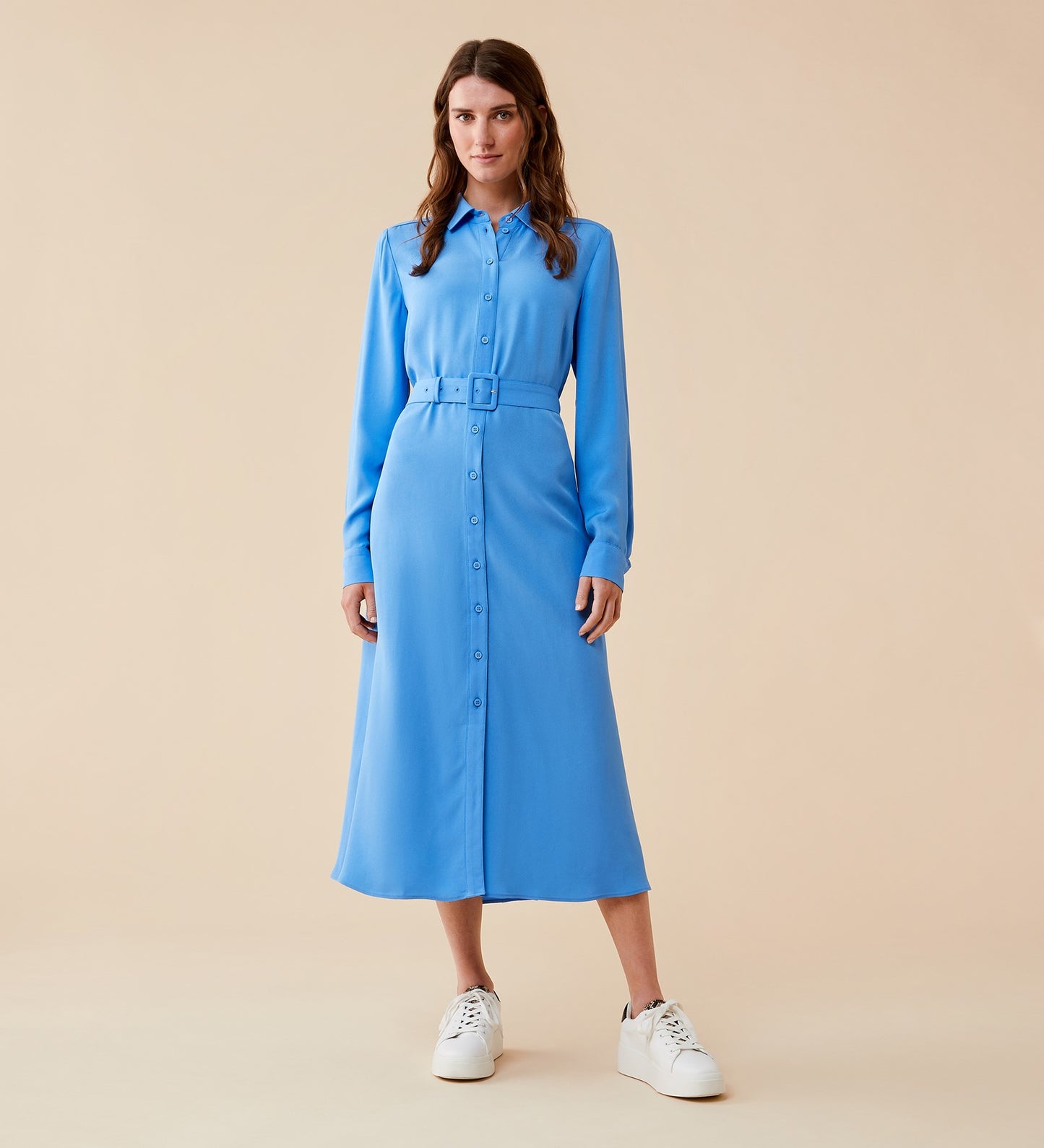 Adaria Blue Midi Dress
