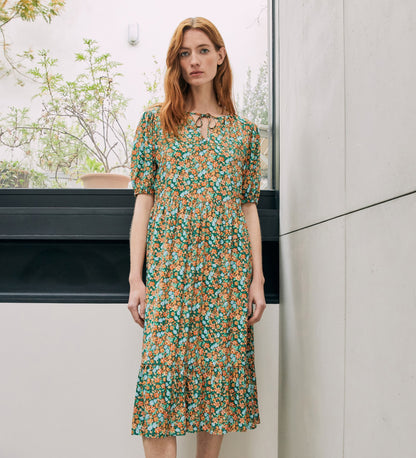 Camber Green Midi Dress             LENZINGâ„¢ ECOVEROâ„¢