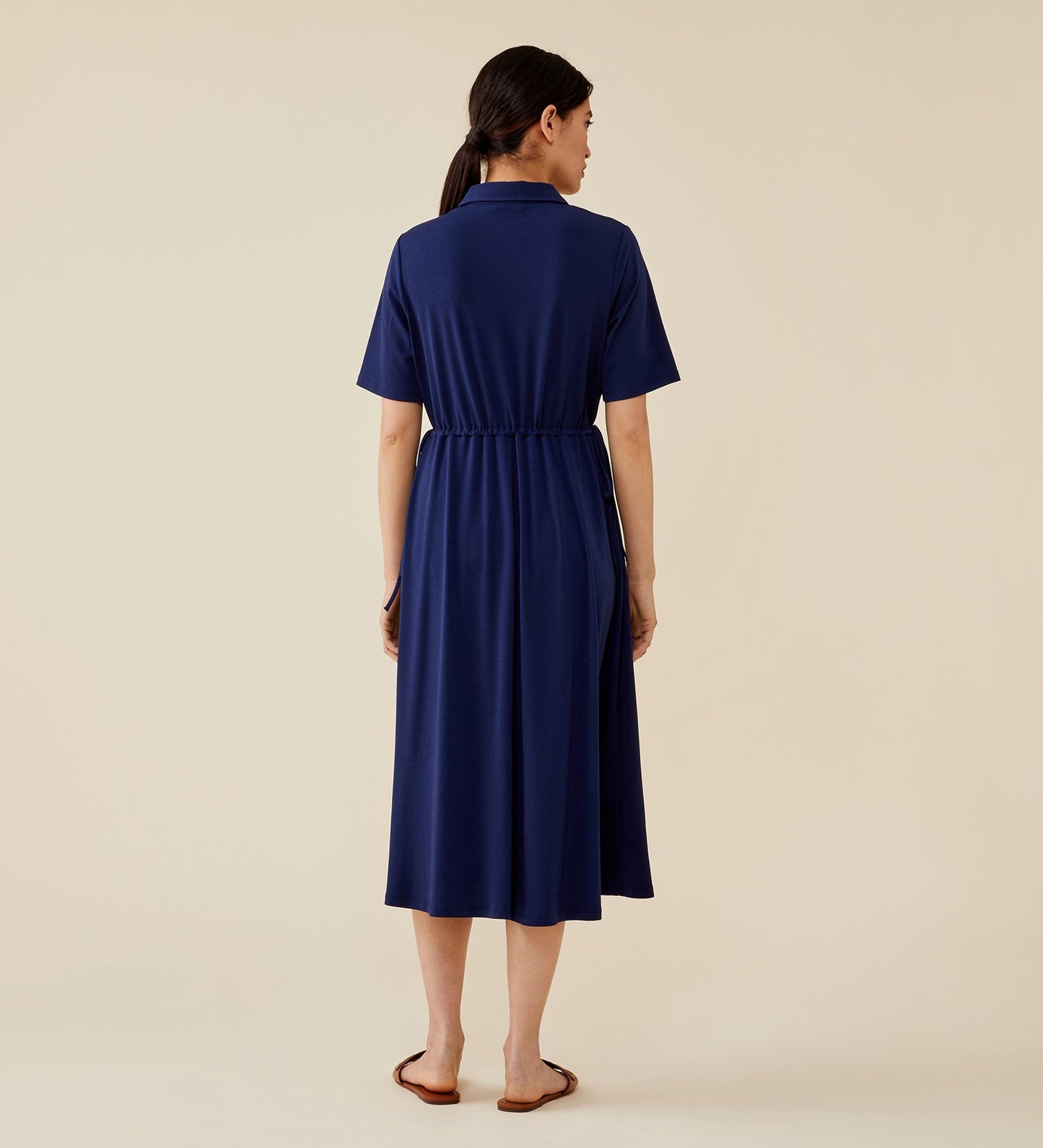 Finley Navy Midi Dress