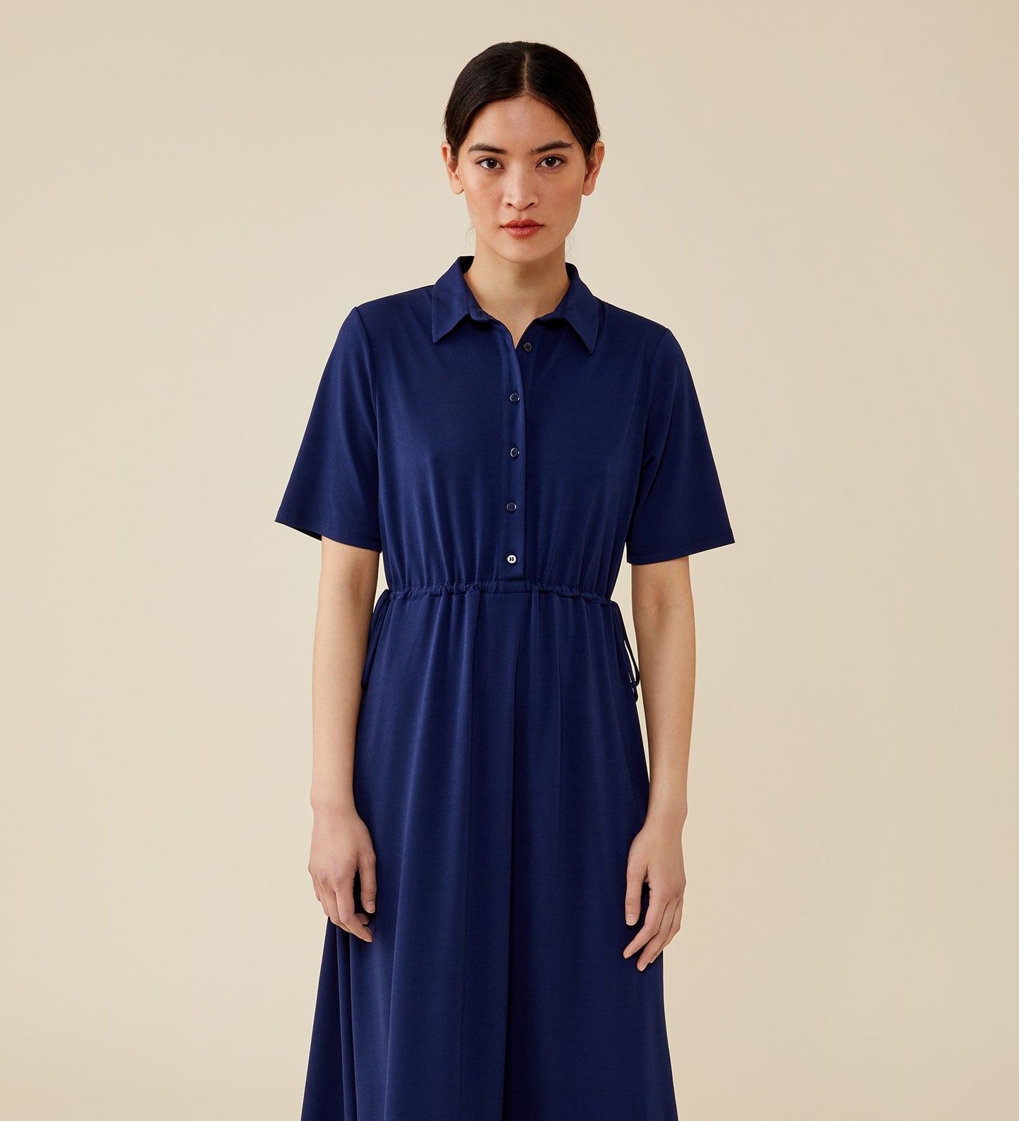 Finley Navy Midi Dress