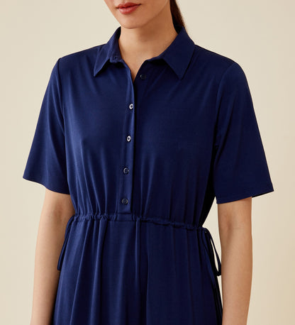 Finley Navy Midi Dress
