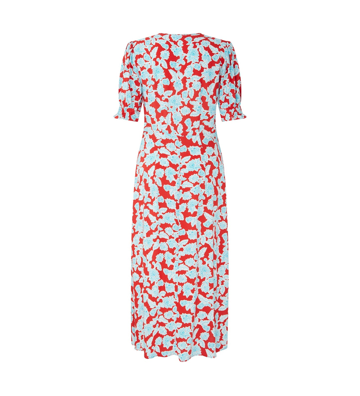 Orion Midi Red Floral Dress
