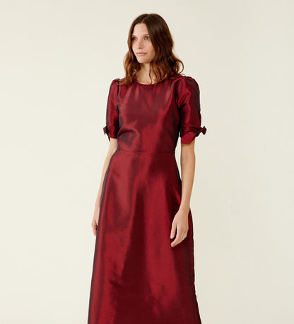 Liora Taffeta Midi Dress