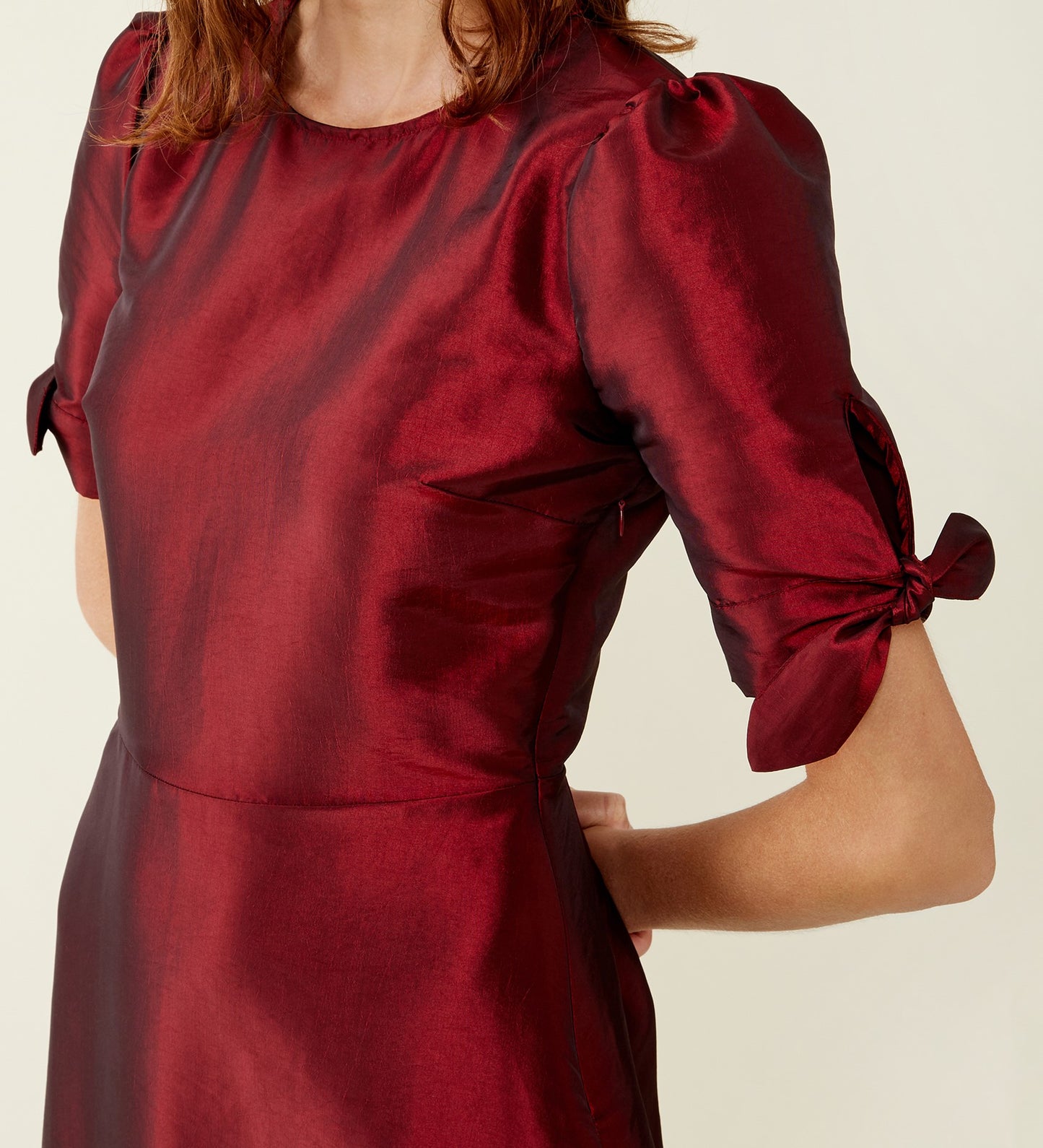 Liora Taffeta Midi Dress