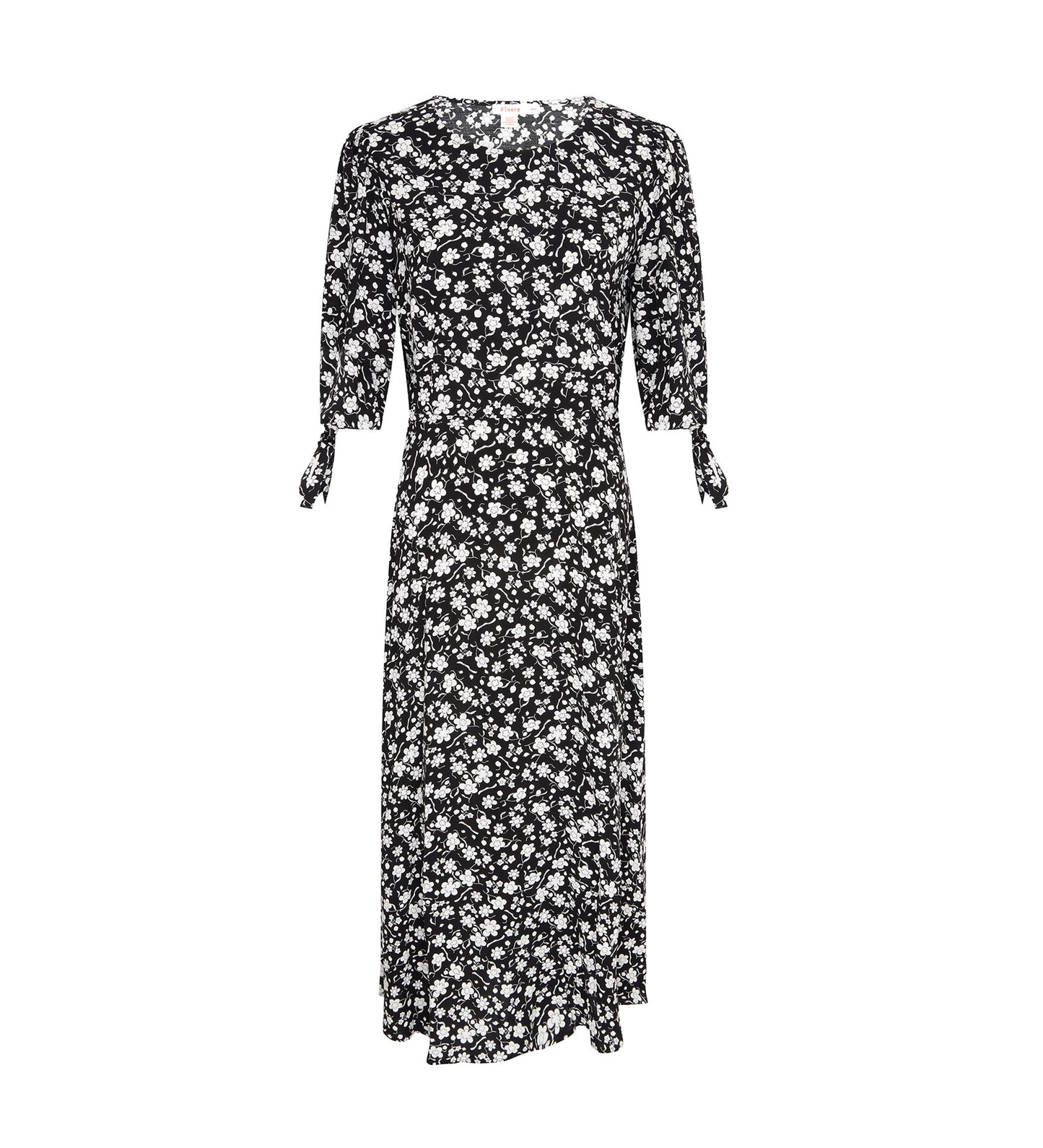 Mia Black Daisy Midi Dress