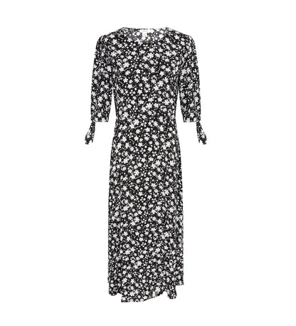 Mia Black Daisy Midi Dress