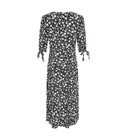 Mia Black Daisy Midi Dress