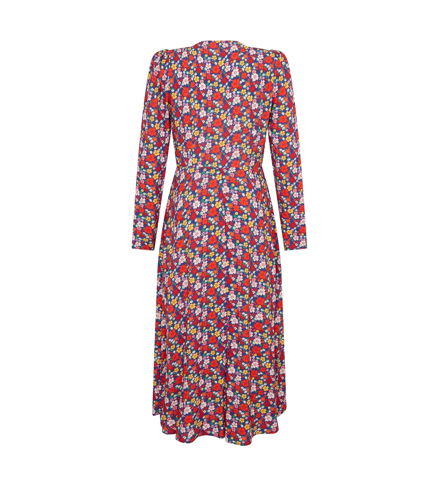 Odele Blue Floral Midi Dress        LENZINGâ„¢ ECOVEROâ„¢