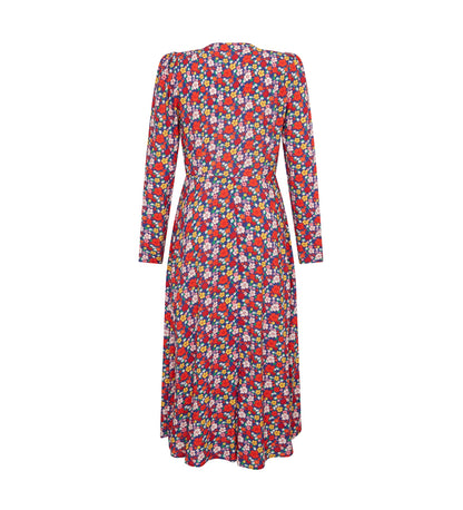 Odele Blue Floral Midi Dress        LENZINGâ„¢ ECOVEROâ„¢