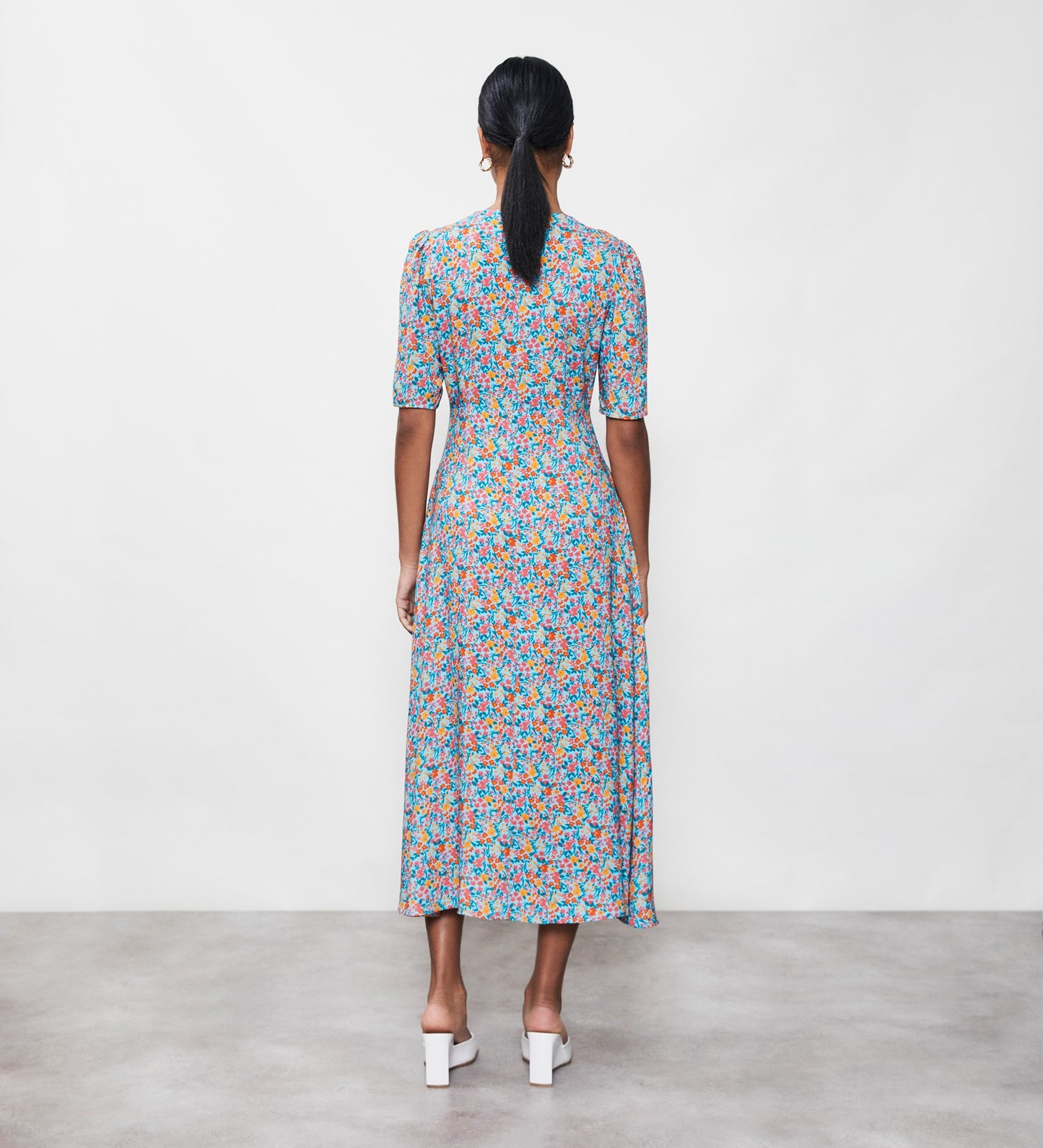 Camilla Blue Meadow Midi Dress