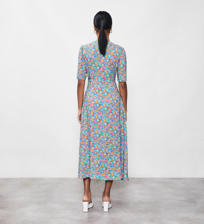 Camilla Blue Meadow Midi Dress