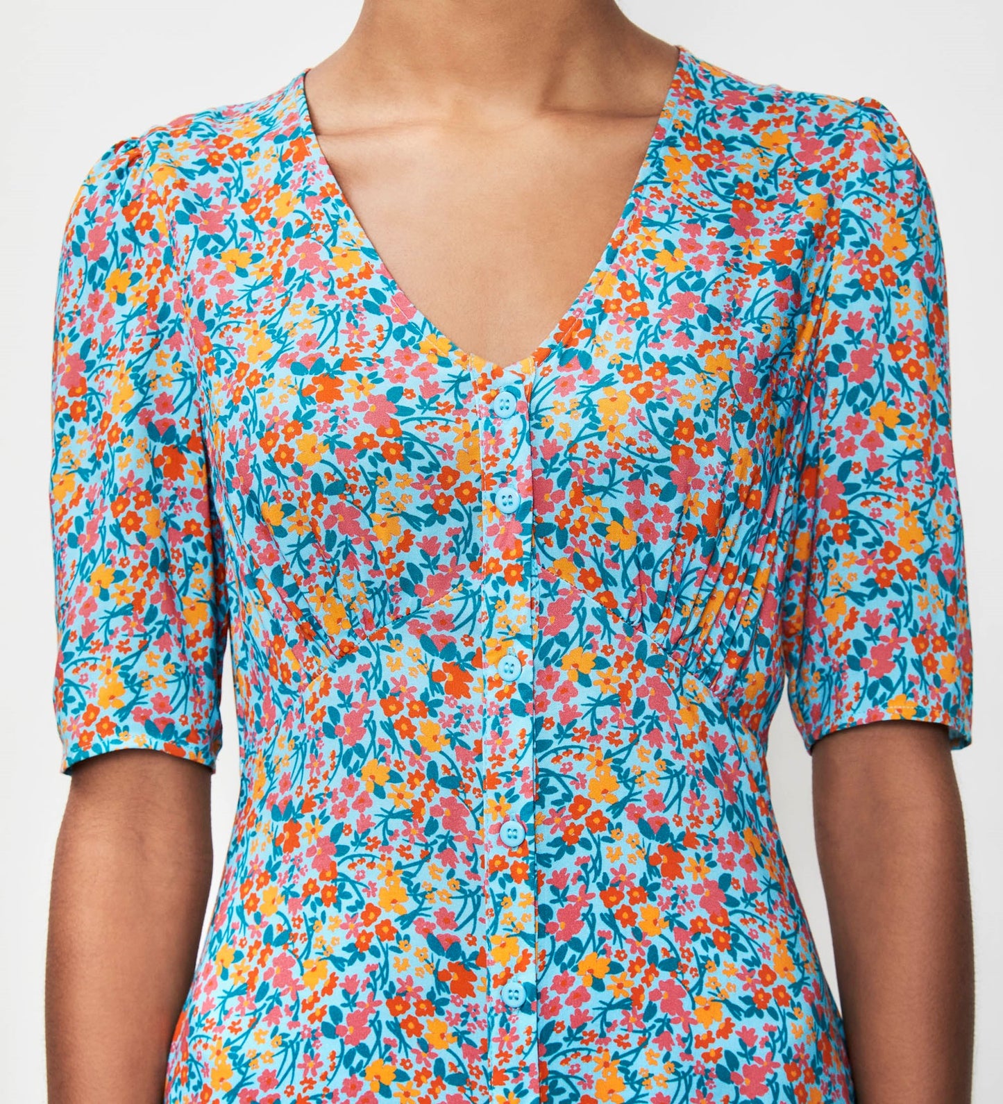 Camilla Blue Meadow Midi Dress