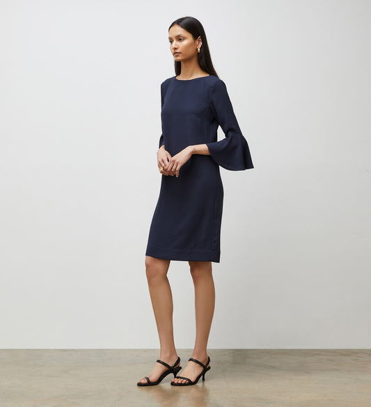 Izzy Navy Knee Length Dress