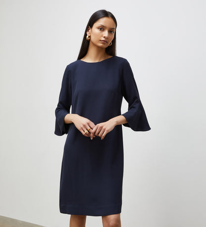 Izzy Navy Knee Length Dress