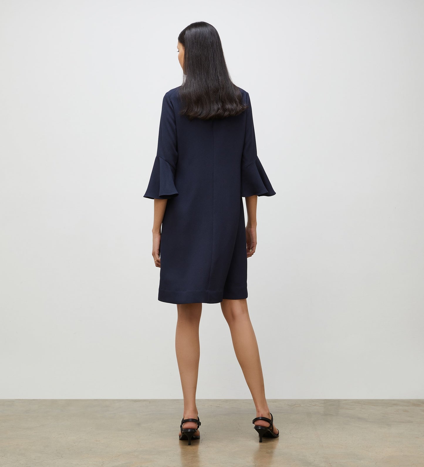 Izzy Navy Knee Length Dress