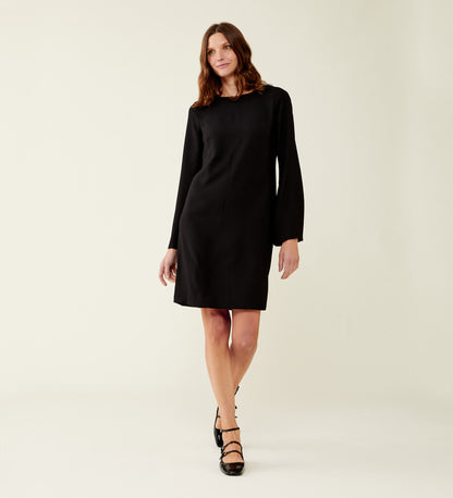 Rangel Black Crepe Dress