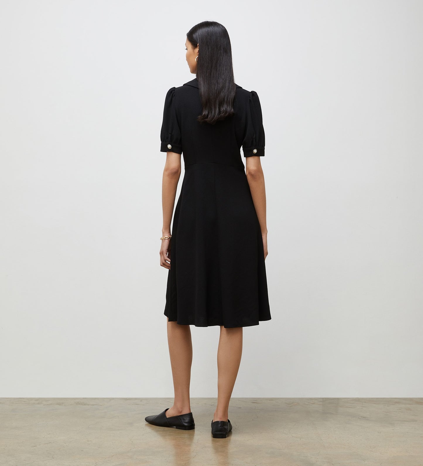 Yelena Black Midi Dress