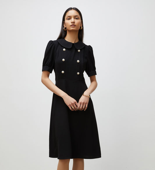 Yelena Black Midi Dress