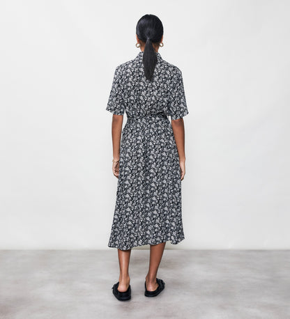 Bailey Black Floral Midi Dress