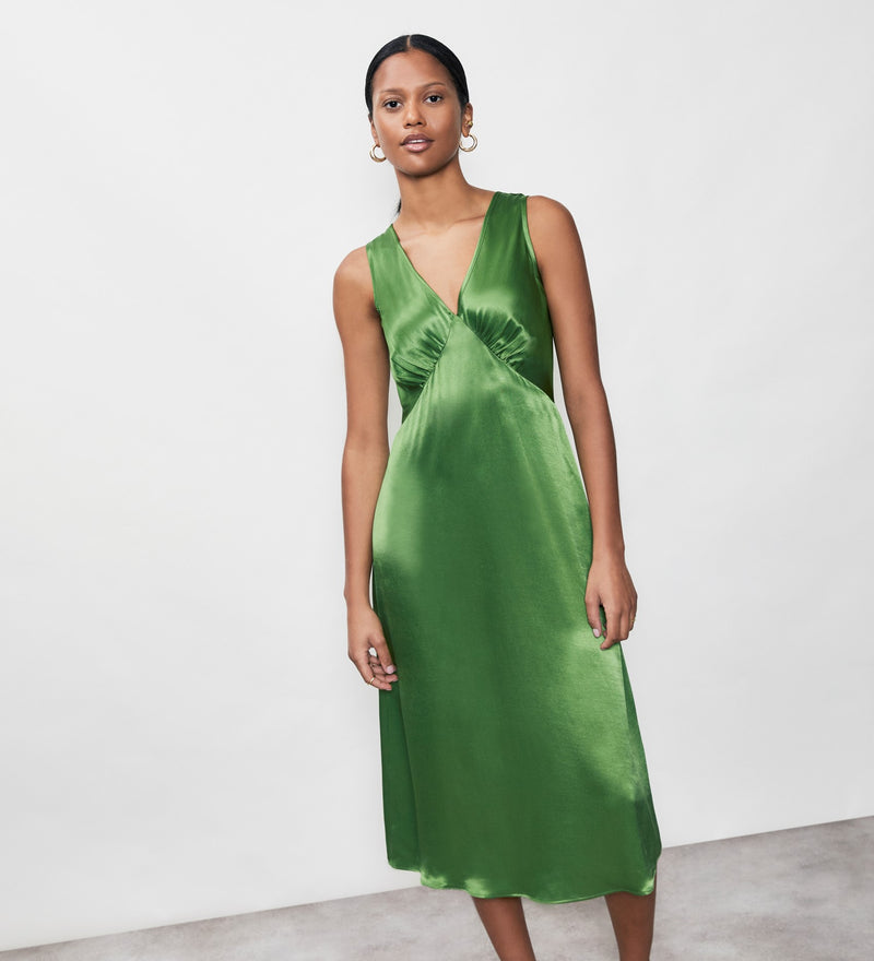 Darcy Satin Midi Dress