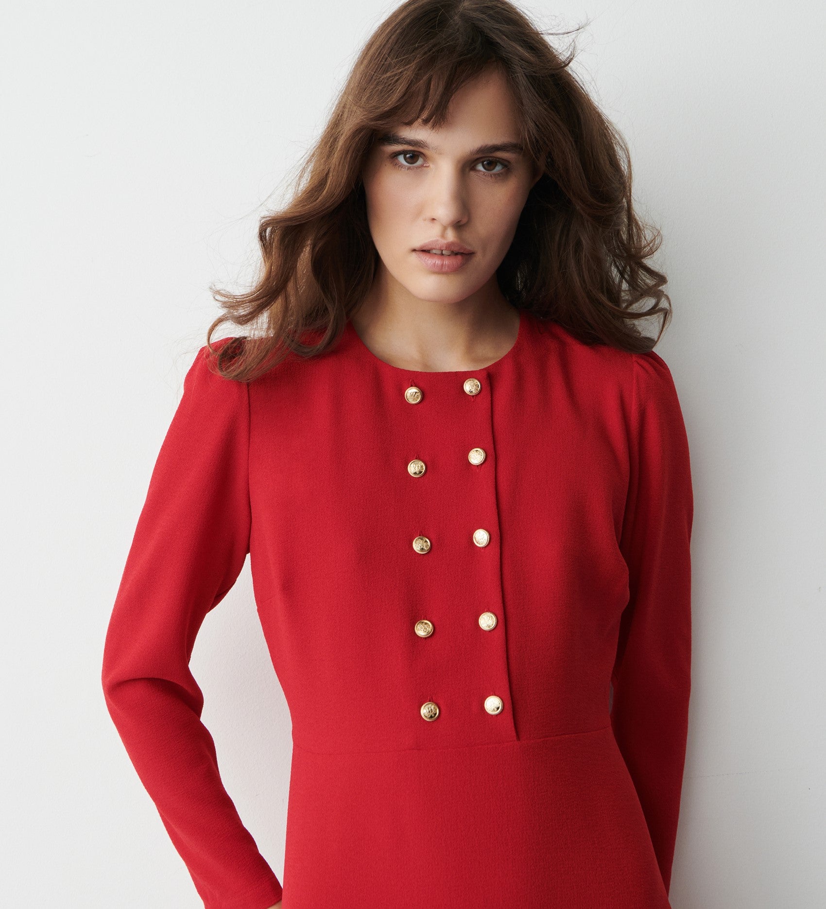 Tally Red Knee Length Dress Finery London Tally Red Knee Length Dress Finery London