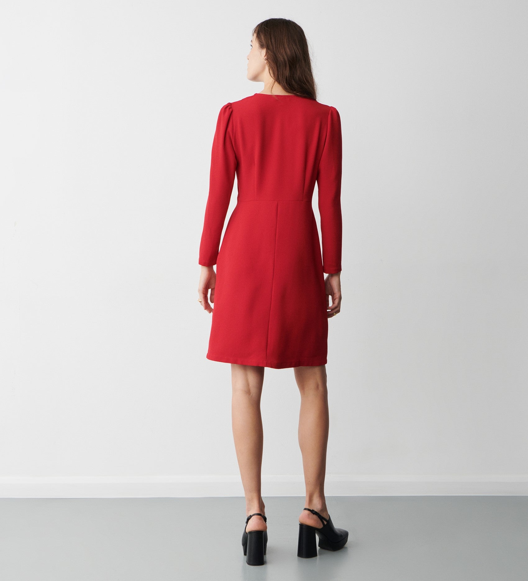 Tally Red Knee Length Dress Finery London Tally Red Knee Length Dress Finery London