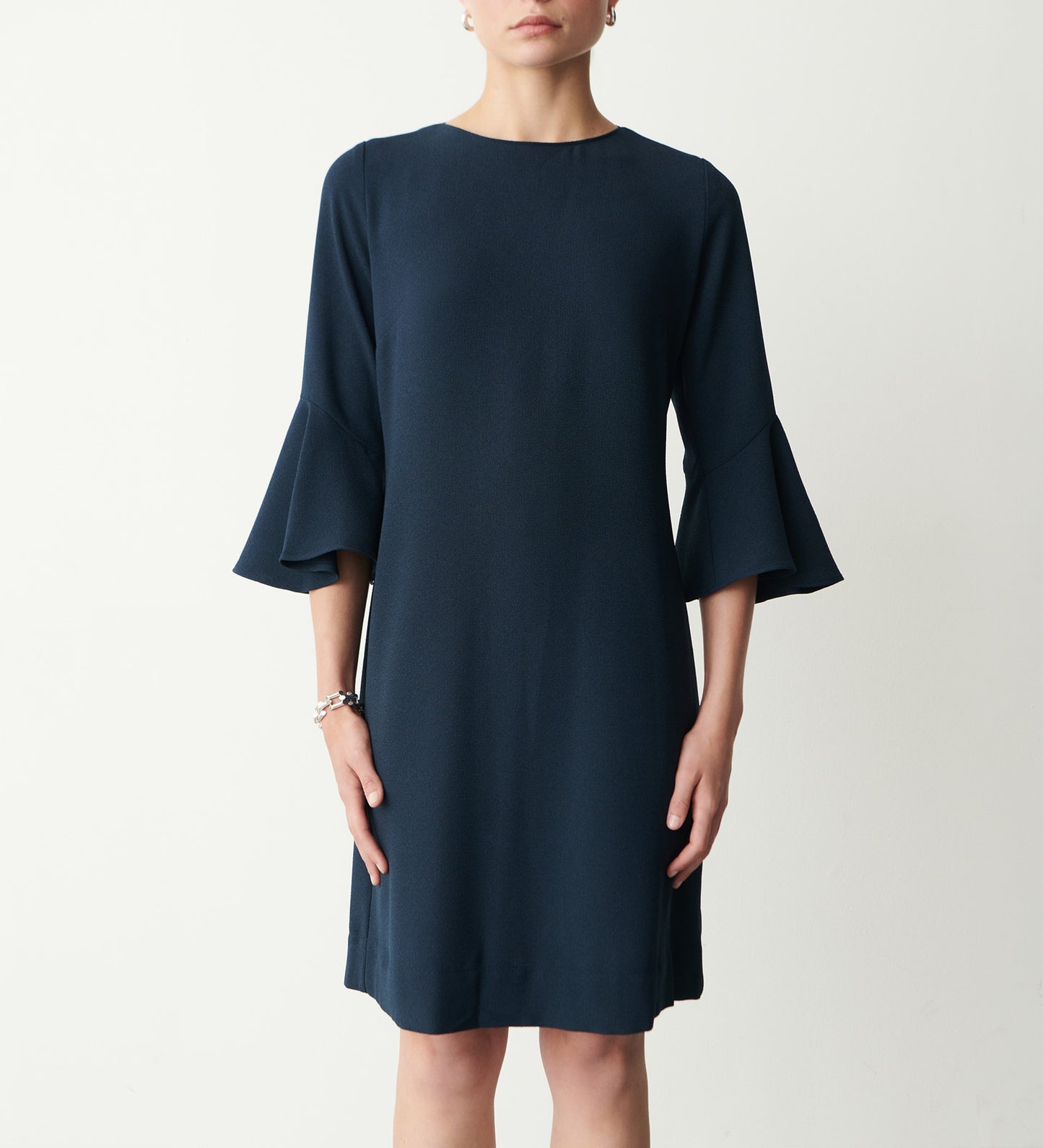Izzy Navy Knee Length Dress