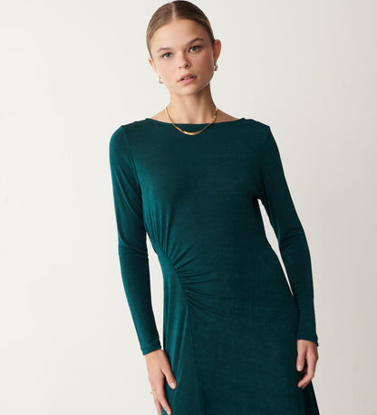 Nyra Green Jersey Midi Dress Finery London Nyra Green Jersey Midi Dress Finery London