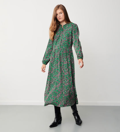 Angelica Animal Print Midi Dress